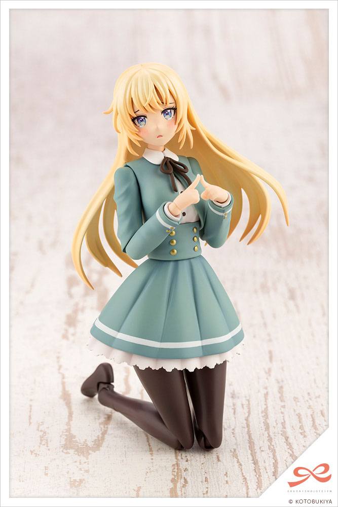 Sousai Shojo Teien Plastic Model Kit 1/10 Ritsuka Saeki St. Iris Gauken Girls' High School Winter Clothes 16 cm