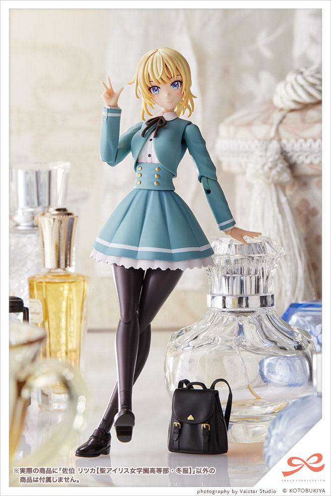 Sousai Shojo Teien Plastic Model Kit 1/10 Ritsuka Saeki St. Iris Gauken Girls' High School Winter Clothes 16 cm