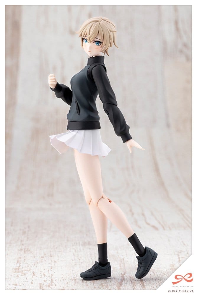 Sousai Shojo Teien Plastic Model Kit 1/10 Rui Saotome Touhou High School Tracksuit Dreaming Style Midnight Onyx 16 cm