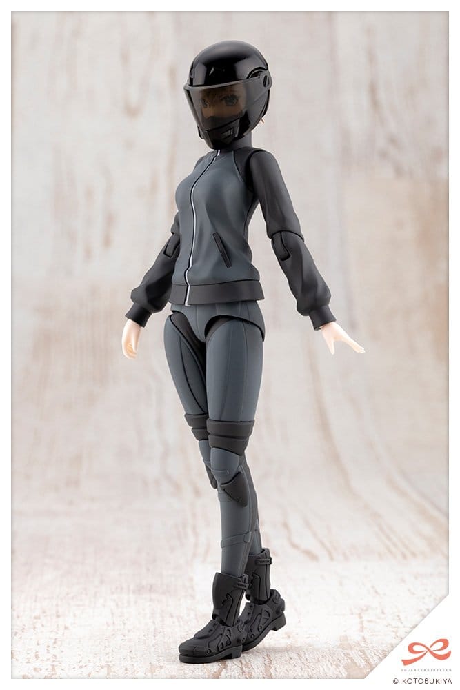 Sousai Shojo Teien Plastic Model Kit 1/10 Rui Saotome Touhou High School Tracksuit Dreaming Style Midnight Onyx 16 cm