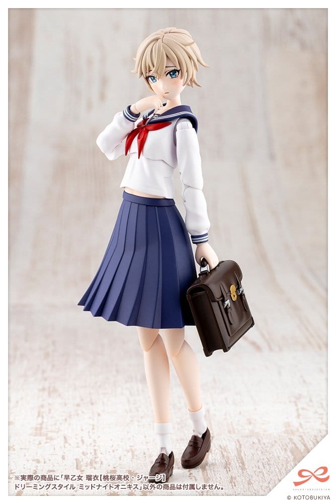 Sousai Shojo Teien Plastic Model Kit 1/10 Rui Saotome Touhou High School Tracksuit Dreaming Style Midnight Onyx 16 cm
