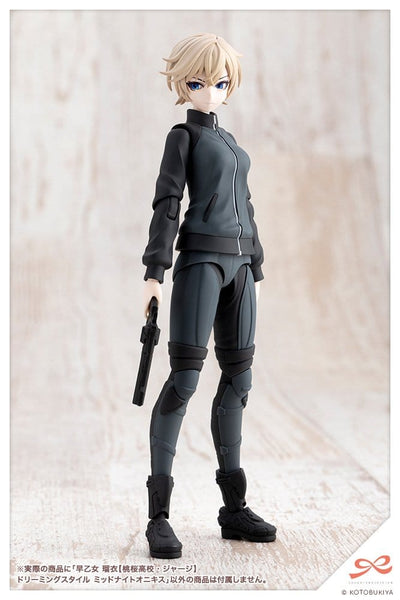 Sousai Shojo Teien Plastic Model Kit 1/10 Rui Saotome Touhou High School Tracksuit Dreaming Style Midnight Onyx 16 cm
