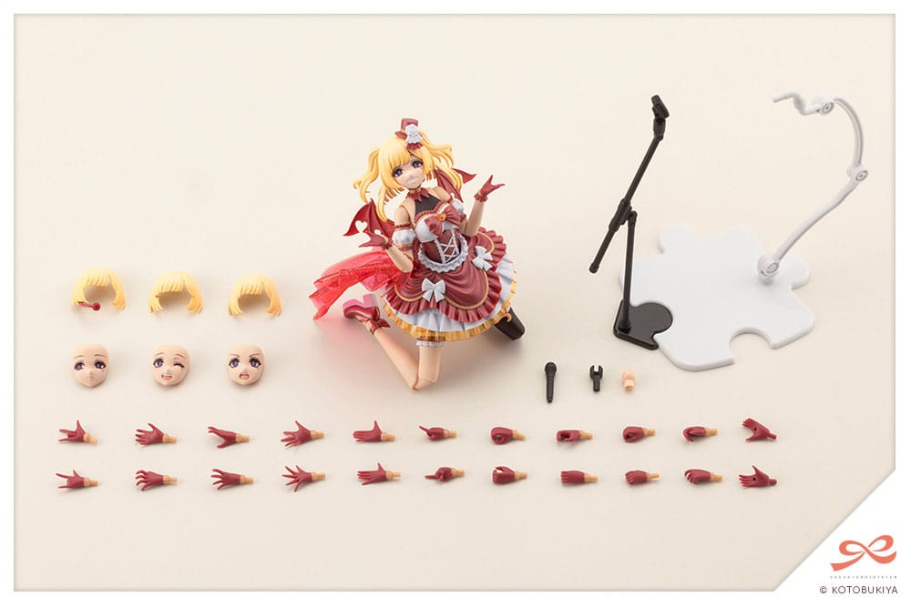 Sousai Shojo Teien Plastic Model Kit 1/10 Yue Kisaragi Diva Costume Dreaming Style Strawberry Moon 16cm