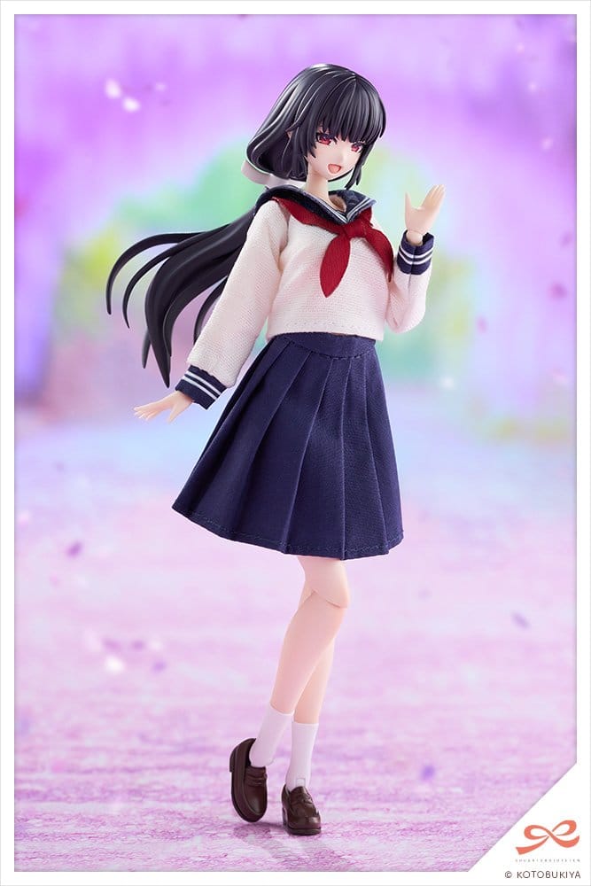 Sousaishojoteien Plastic Model 1/10 Kiru Pla Kuon Yakushiji Touou High School Uniform 16 cm