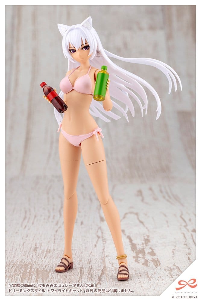 Sousaishojoteien Plastic Model 1/10 Animal Ears Emulator Swim Style Dreaming Style Twilight Cat 17 cm