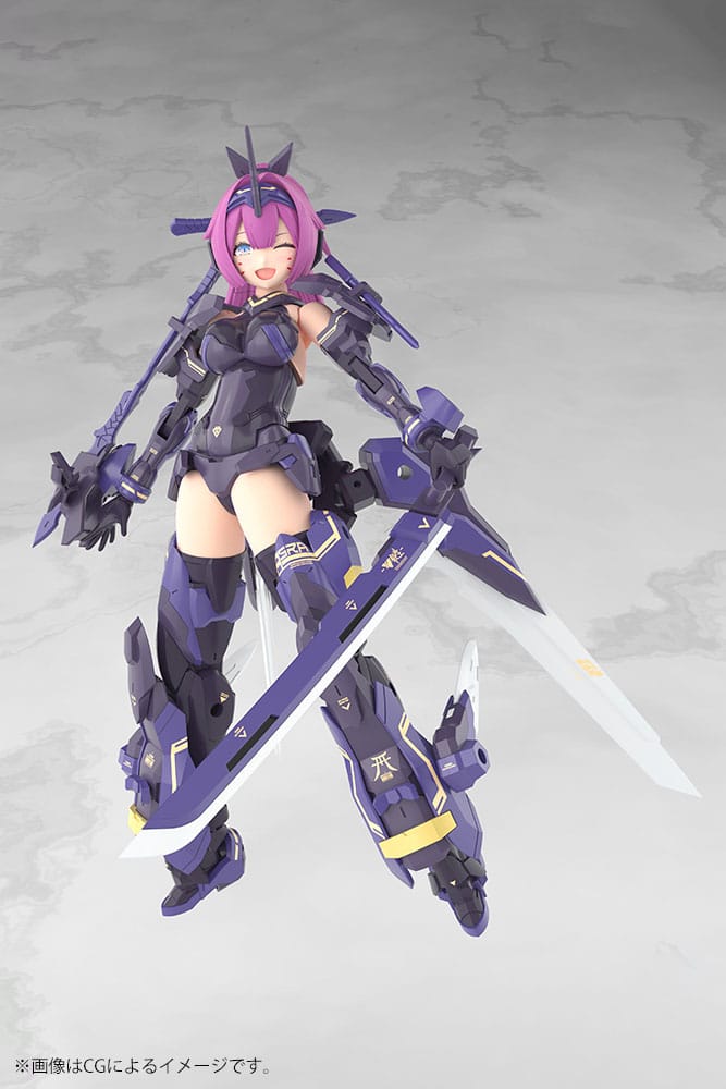 Megami Device Plastic Model Kit 1/1 Asra Archer Kizuna Shadow Edition Full Package 14 cm