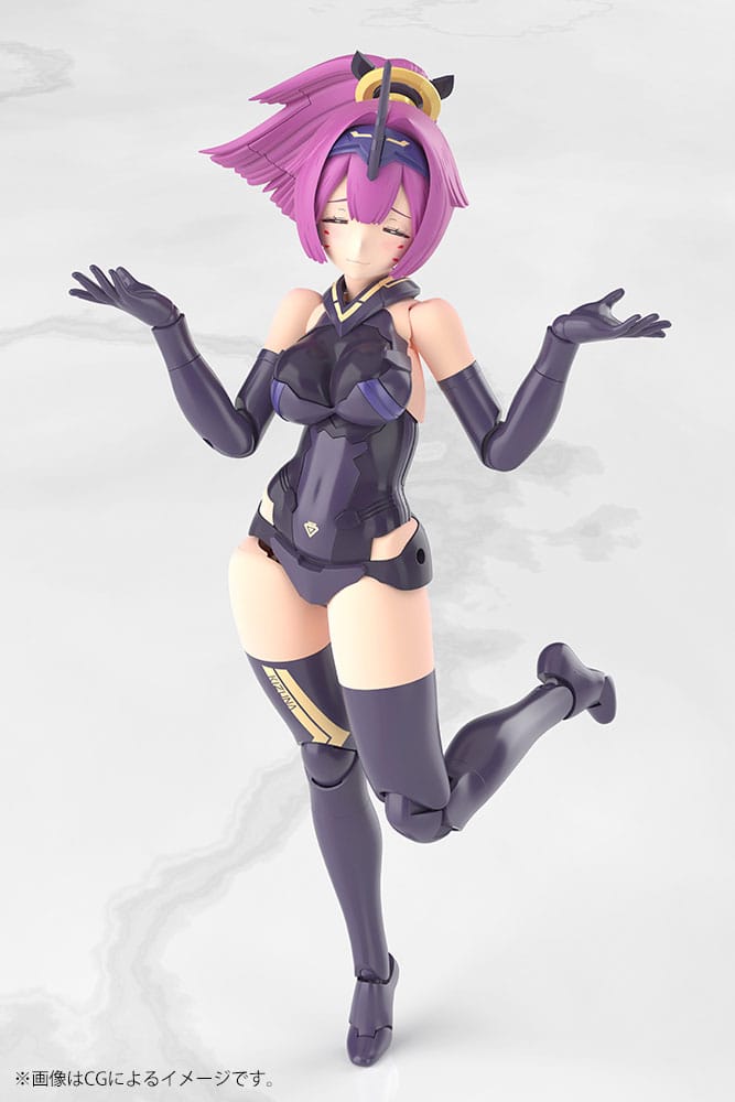 Megami Device Plastic Model Kit 1/1 Asra Archer Kizuna Shadow Edition Full Package 14 cm