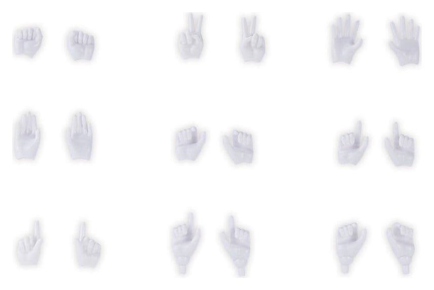 Megami Device M.S.G. Plastic Model Kit 1/1 09 Hand Set Skin Color White