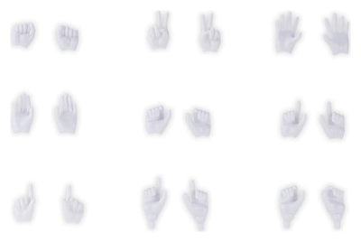 Megami Device M.S.G. Plastic Model Kit 1/1 09 Hand Set Skin Color White