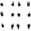 Megami Device M.S.G. Plastic Model Kit 1/1 09 Hand Set Skin Color Black