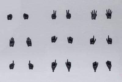 Megami Device M.S.G. Plastic Model Kit 1/1 09 Hand Set Skin Color Black