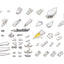 Kotobukiya M.S.G. Model Kit Accessory Set Heavy Weapon Unit 64 Weiss Vogel