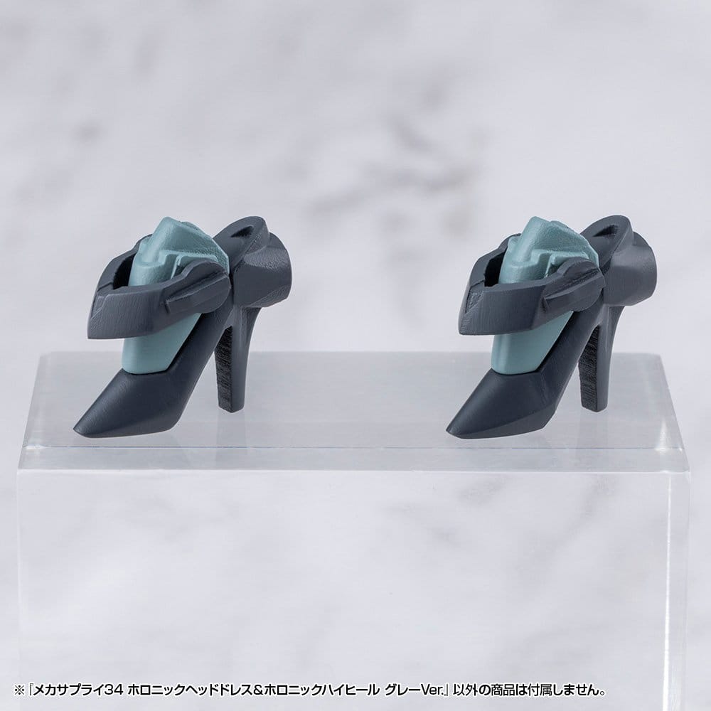 Kotobukiya M.S.G. Model Kit Accessory Set Mecha Supply 34 Holonic Headdress & Holonic High Heels Grey Ver.