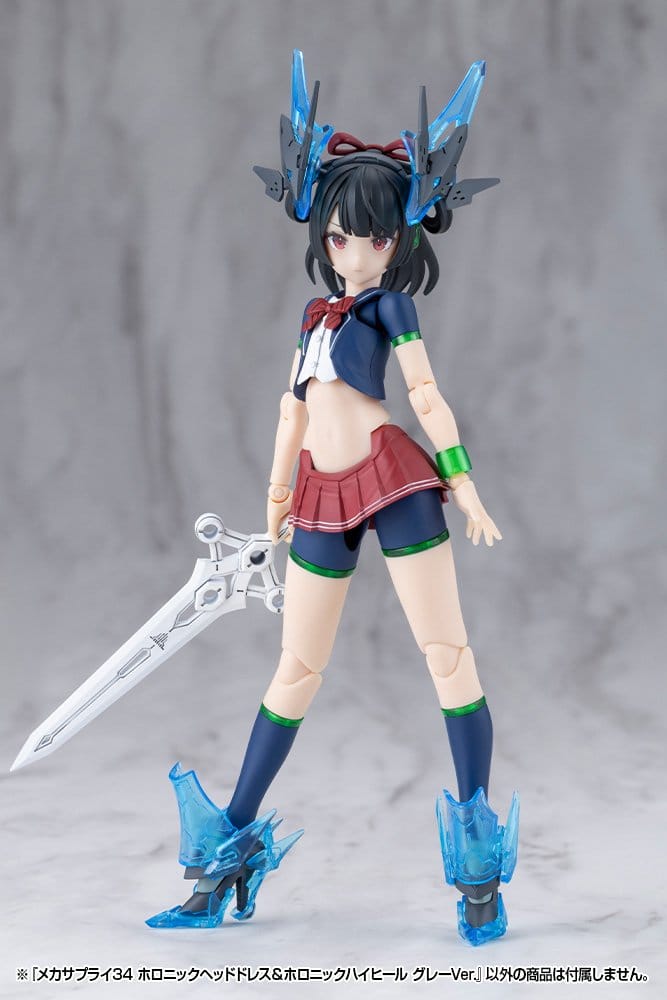 Kotobukiya M.S.G. Model Kit Accessory Set Mecha Supply 34 Holonic Headdress & Holonic High Heels Grey Ver.