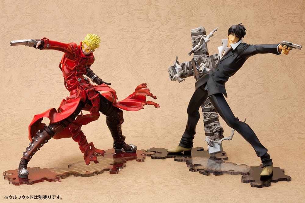 Trigun Badlands Rumble ARTFX J Statue 1/8 Vash The Stampede Renewal Package Version 19 cm