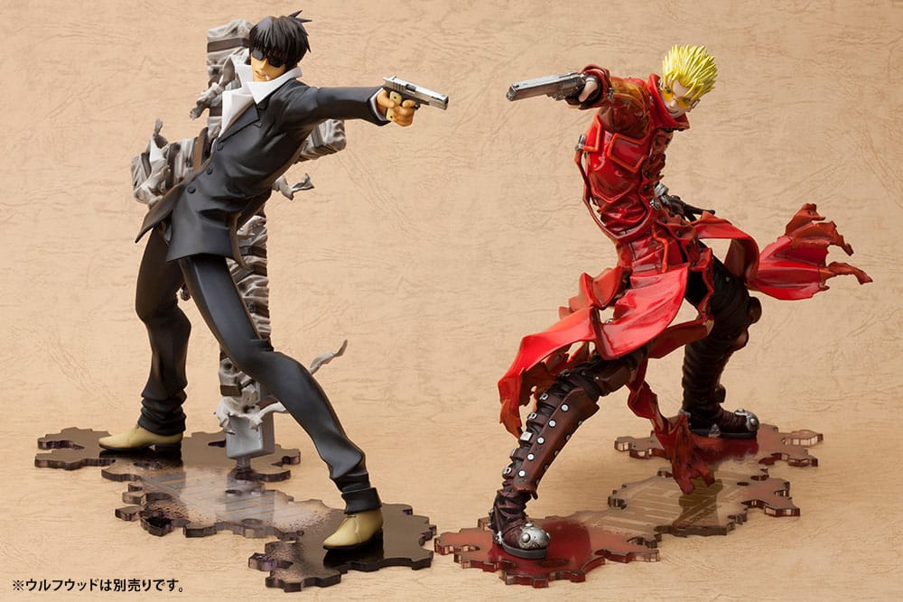 Trigun Badlands Rumble ARTFX J Statue 1/8 Vash The Stampede Renewal Package Version 19 cm