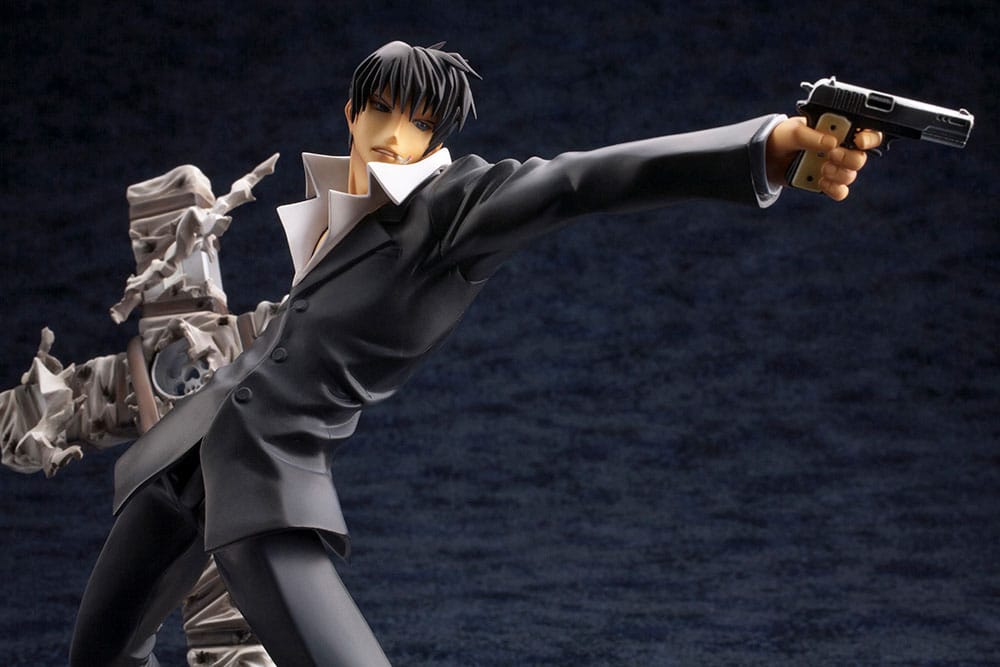 Trigun Badlands Rumble ARTFX J Statue 1/8 Nicholas D. Wolfwood Renewal Package Version 20 cm