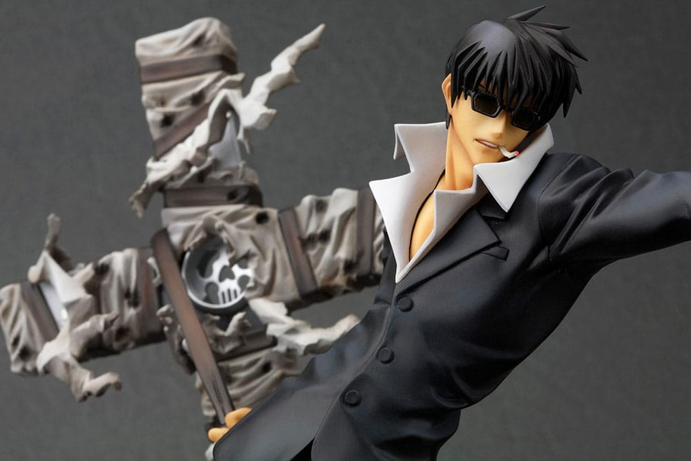 Trigun Badlands Rumble ARTFX J Statue 1/8 Nicholas D. Wolfwood Renewal Package Version 20 cm