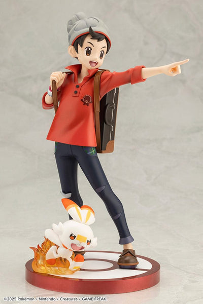 Pokémon ARTFXJ Statue 1/8 Victor &amp; Scorbunny 21 cm