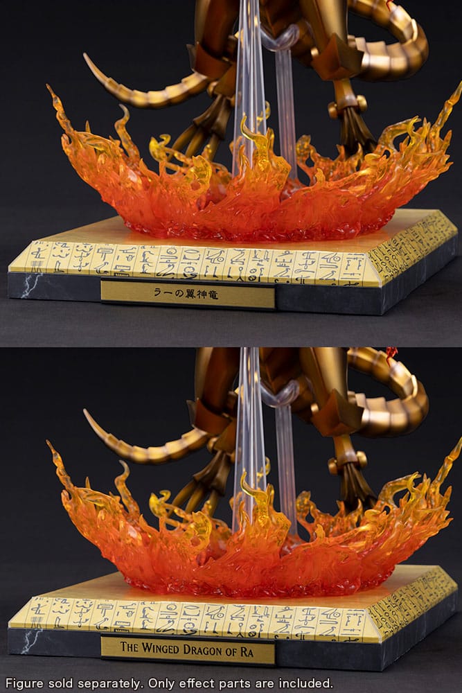 Yu-Gi-Oh! PVC Statue Accessories The Winged Dragon of Ra Egyptian God Expansion Parts Set  - Damaged packaging