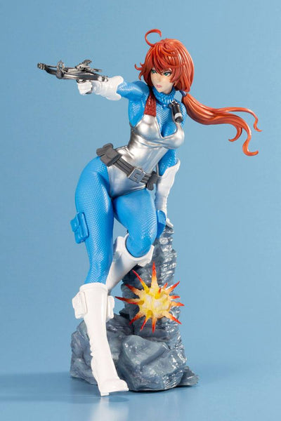 G.I. Joe Bishoujo PVC Statue 1/7 Scarlett 25th Anniversary Sky Blue Color Ver. 23 cm