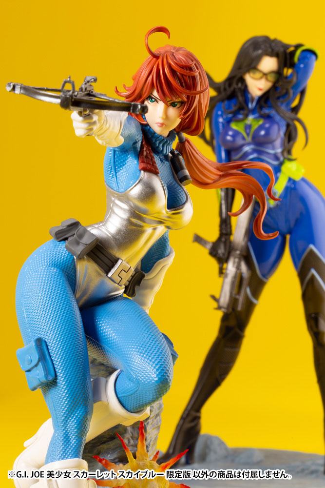 G.I. Joe Bishoujo PVC Statue 1/7 Scarlett 25th Anniversary Sky Blue Color Ver. 23 cm