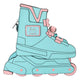 Mattel Classic by Loungefly Crossbody Barbie Figural Skate