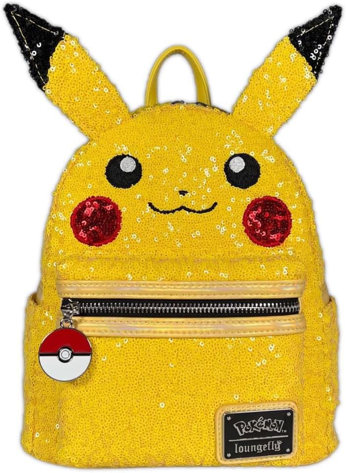 Pokémon by Loungefly Mini Backpack World 1-1 Sequin Pikachu Cosplay