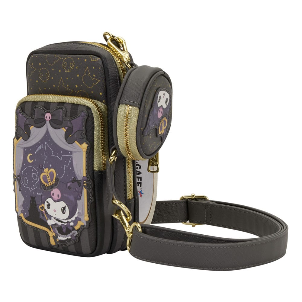 Sanrio by Loungefly Crossbody with Coin Bag 20th Anniversary Kuromi Cell Phone