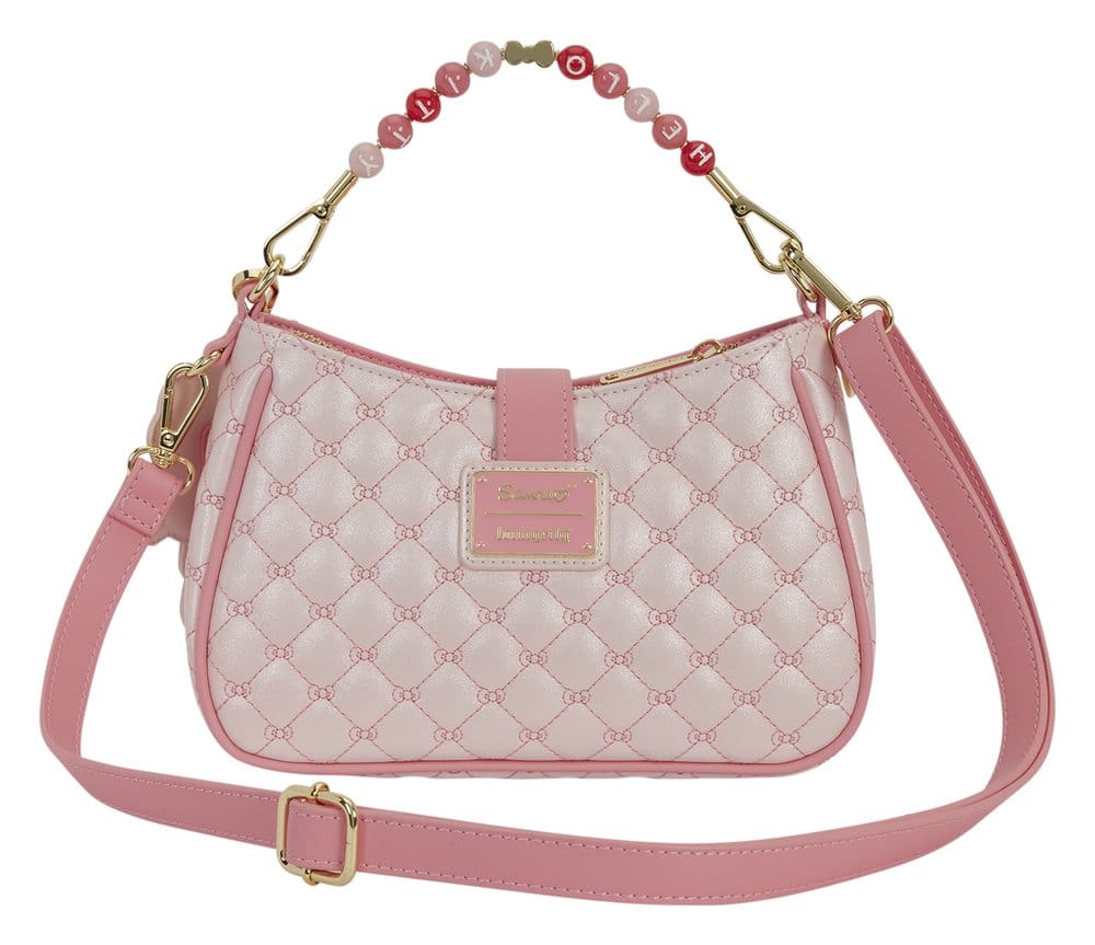 Sanrio by Loungefly Crossbody with Beaded Handle & Bag Charm Hello Kitty Quilted