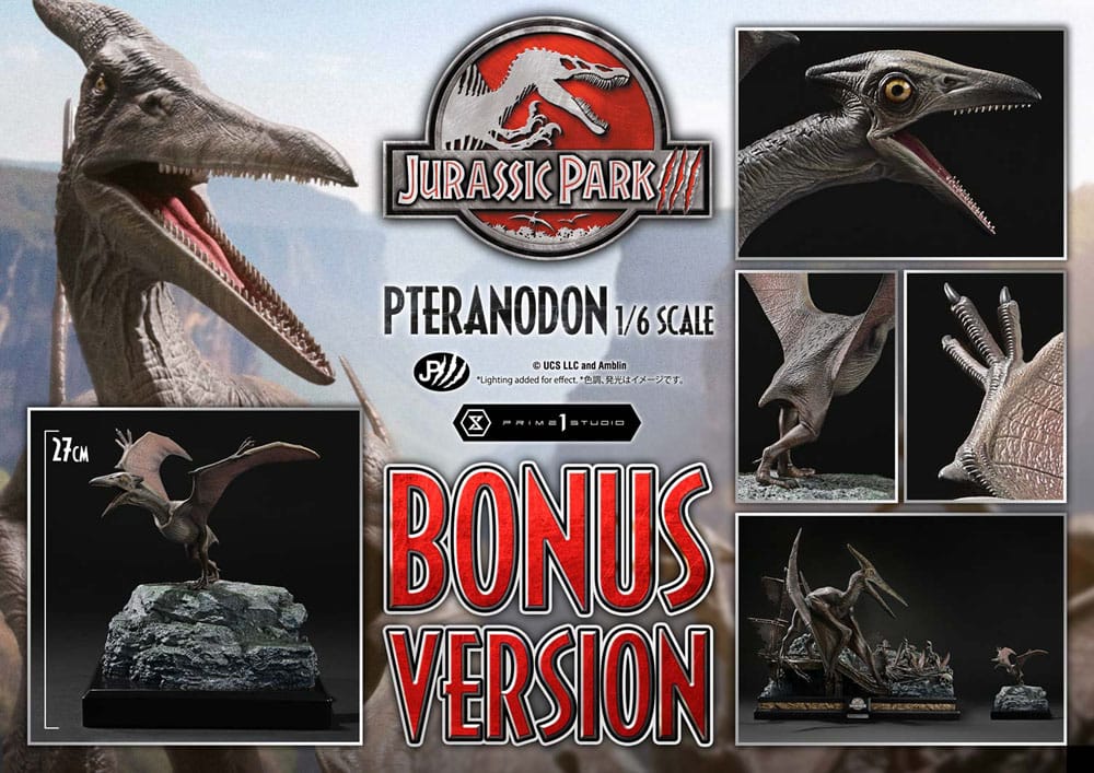 Jurassic Park III Legacy Museum Collection Statue 1/6 Pteranodon Bonus Version 68 cm