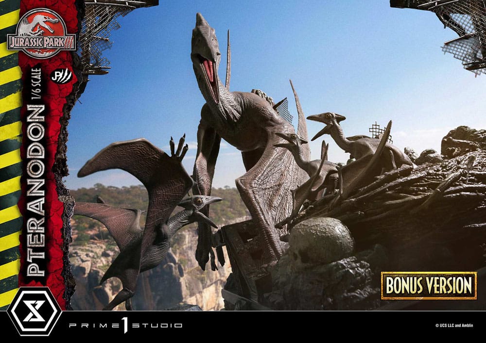 Jurassic Park III Legacy Museum Collection Statue 1/6 Pteranodon Bonus Version 68 cm