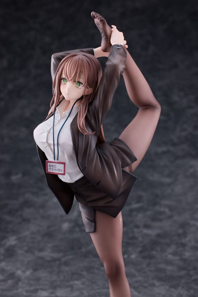 Original Character PVC Statue 1/6 OL-chan Who Doesn't Want to Go to Work White Ver. Deluxe Edition 26 cm