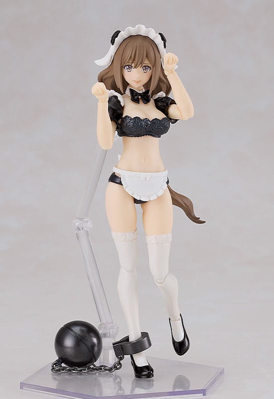 Guilty Princess Plastic Model Kit PLAMAX GP-07 Underwear Body Girl Ran & Jelly: Maid Ver. Set 16 cm