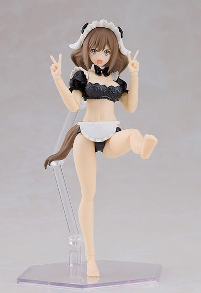 Guilty Princess Plastic Model Kit PLAMAX GP-07 Underwear Body Girl Ran & Jelly: Maid Ver. Set 16 cm