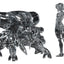 Ghost in the Shell PLAMAX minimum factory Plastic Model Kit Motoko Kusanagi with Fuchikoma: Thermoptic Camouflage Ver. 8 cm