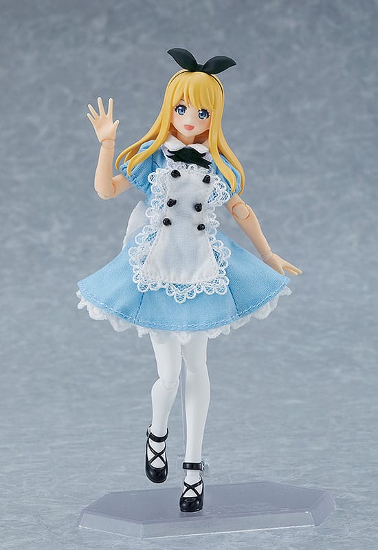 Original Character Figma Action Figure Female Body (Alice) with Dress and Apron Outfit 13 cm