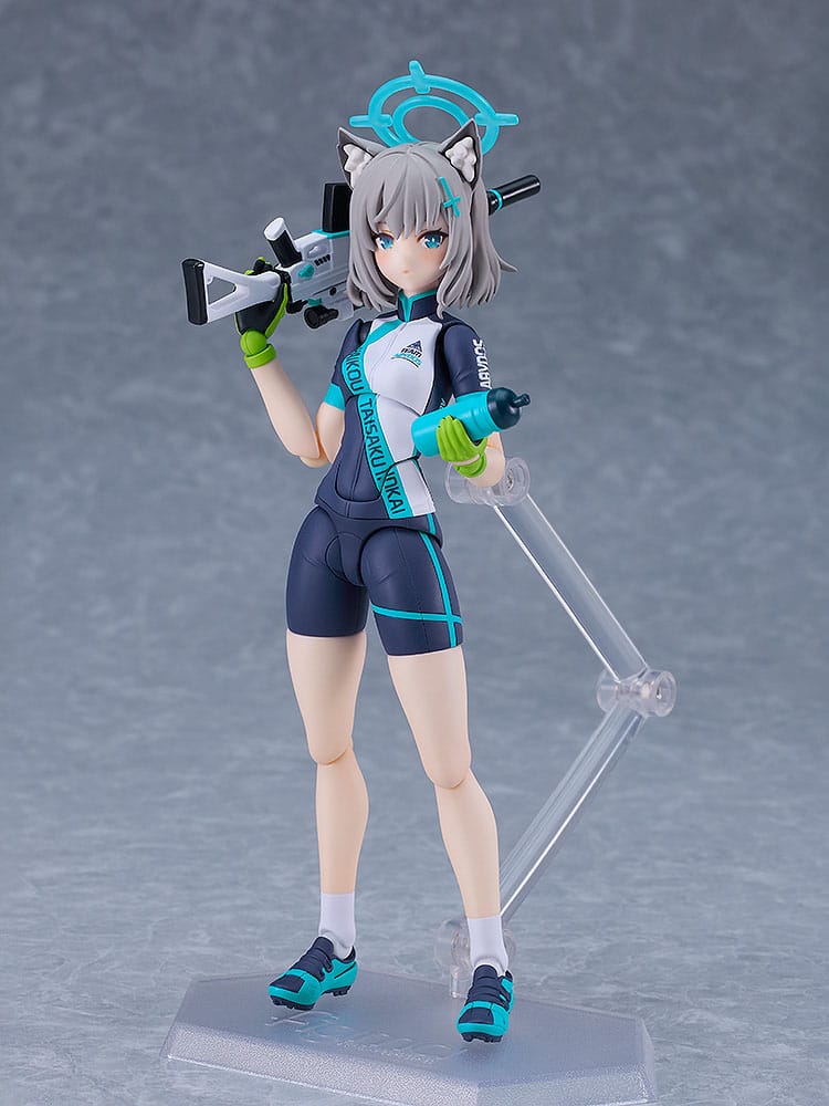 Blue Archive Figma Action Figure Shiroko Sunaookami Cycling DX Edition 15 cm