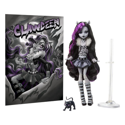 Monster High Reel Drama Doll Clawdeen Wolf in Black And White