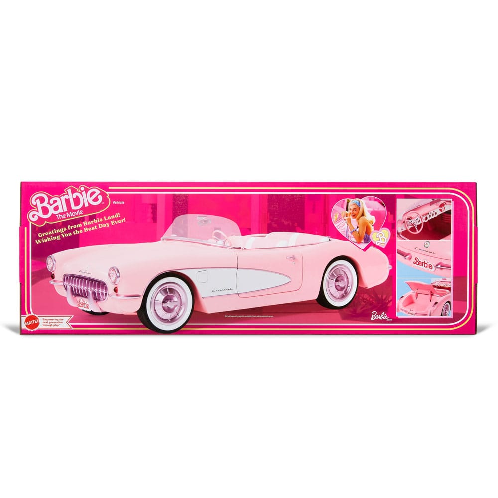 Barbie The Movie Vehicle Pink Corvette Convertible