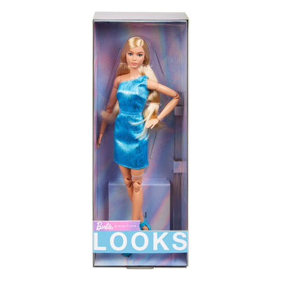 Barbie Signature Barbie Looks Doll Model #23 Blonde, Blue Dress