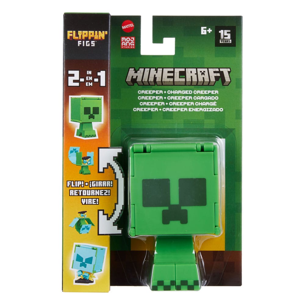 Minecraft Flippin Action Figure Creeper &amp; Charged Creeper