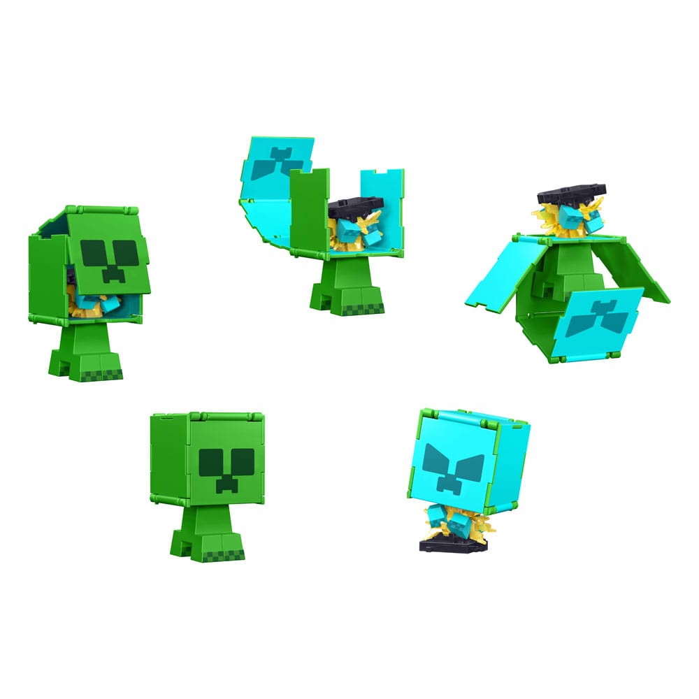 Minecraft Flippin Action Figure Creeper &amp; Charged Creeper