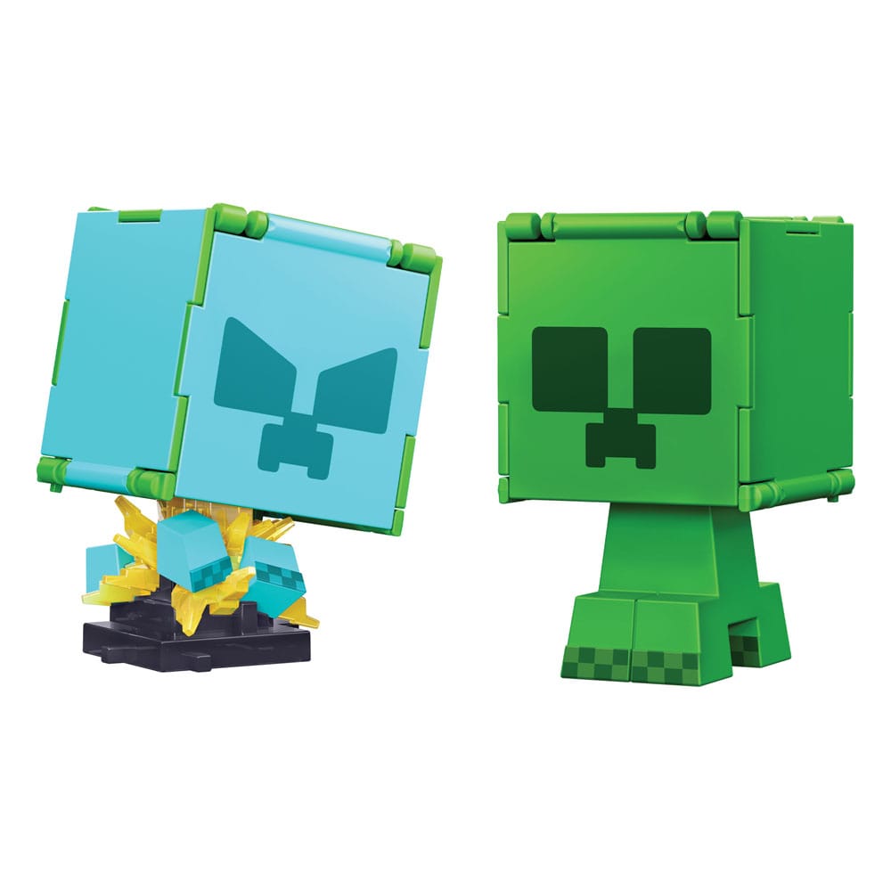 Minecraft Flippin Action Figure Creeper &amp; Charged Creeper