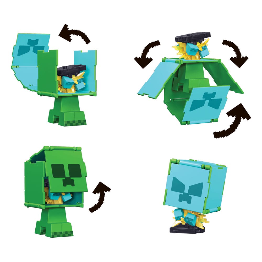 Minecraft Flippin Action Figure Creeper &amp; Charged Creeper