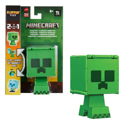 Minecraft Flippin Action Figure Creeper &amp; Charged Creeper