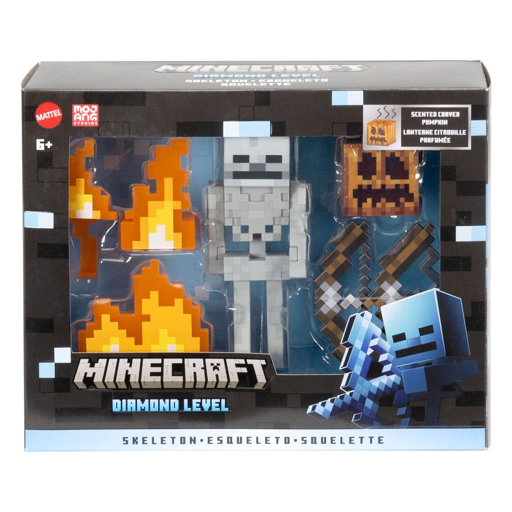 Minecraft Diamond Level Action Figure Skeleton 14 cm