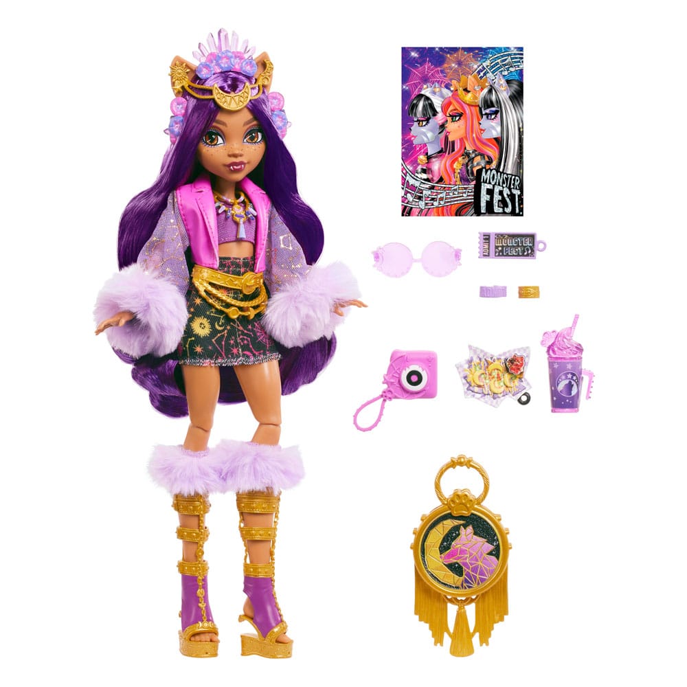 Monster High Doll Clawdeen Wolf Monster Fest 25 cm