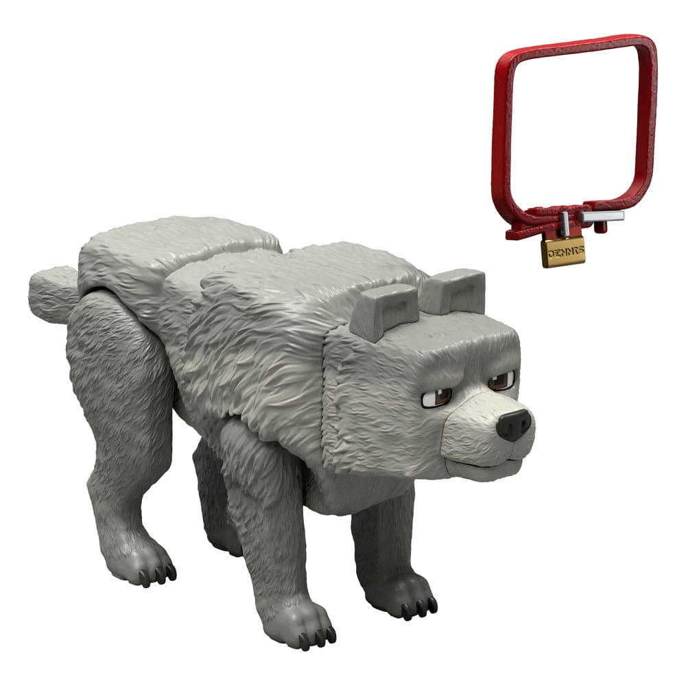 A Minecraft Movie Action Figure Dennis the Wolf 10 cm