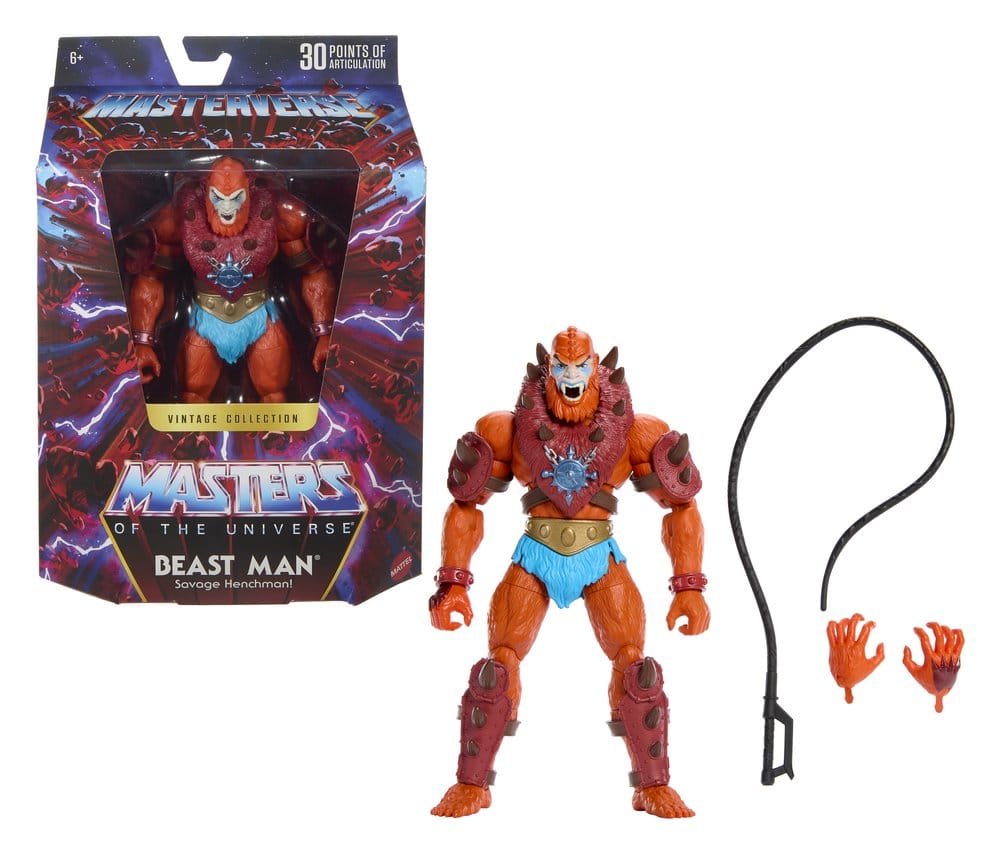 Masters of the Universe Masterverse Action Figure Vintage Collection: Beast Man 18 cm - Damaged packaging